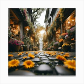 Flower Street Canvas Print