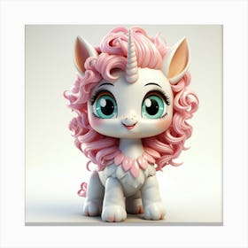 Cute Unicorn 869 Canvas Print