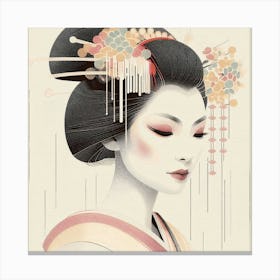 Japan Geisha Visual 54 Canvas Print