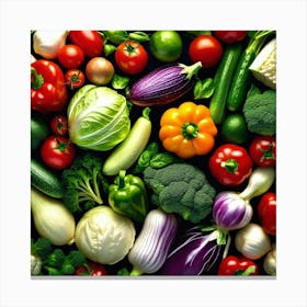 Colorful Vegetables 8 Canvas Print