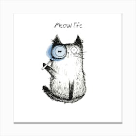 Meow Life Canvas Print