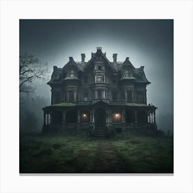 Haunted House 7 Canvas Print