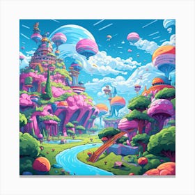 Pixel Art Canvas Print