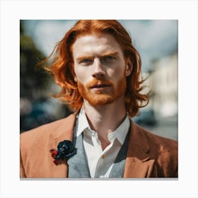 Man With Red Hair 2 Canvas Print