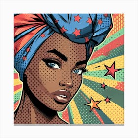 Salma Pop African Woman Canvas Print