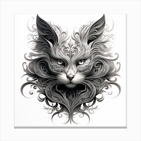 Cat Head Canvas Print