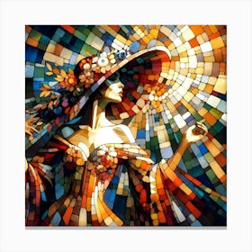 Stained Glass Painting Canvas Print