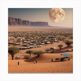 Sahara Desert Market Canvas Print