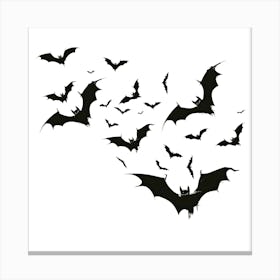 Bats Flying Canvas Print