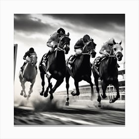 Horse Race 6 Canvas Print