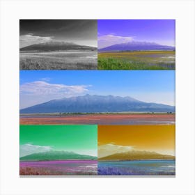 Mt Blanca Colors Canvas Print