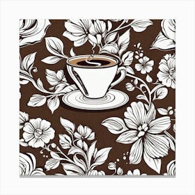 Coffee And Flowers 3 Canvas Print