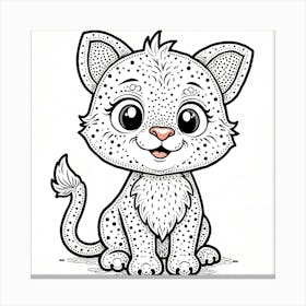 Dot to Dot animal Canvas Print