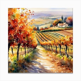 Tuscan Vineyard 6 Canvas Print