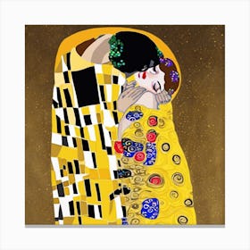 Gustav Klimt The Kiss Art Print Canvas Print