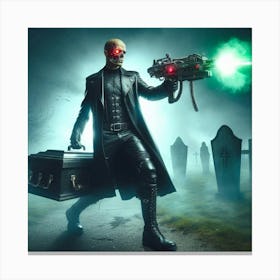 Cyber guard Canvas Print