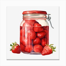 Strawberry Jar 10 Canvas Print