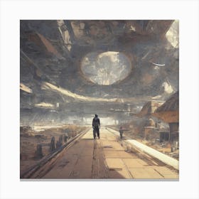 Futuristic City 8 Canvas Print