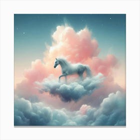 Unicorn In The Clouds 6 Canvas Print