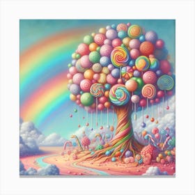 Candy tree 4 Canvas Print