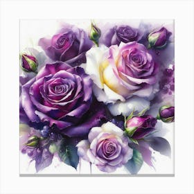 Purple Roses 24 Lienzo