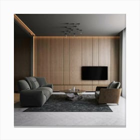 Modern Living Room 3 Canvas Print