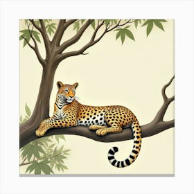 Leopard — Stock Vector Canvas Print