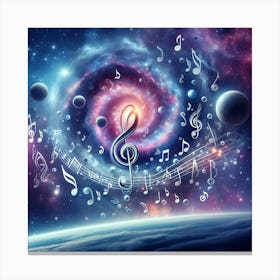 Music Of The Spheres Upscayl Canvas Print