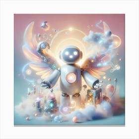 Angels And Robots Canvas Print