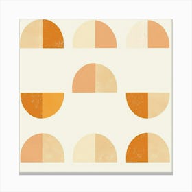 Orange And Beige Canvas Print