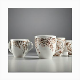 Coffee Mugs Canvas Print