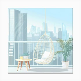 Balcony In The City Canvas Print