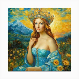 Queen Of Sunflowers 1 Canvas Print