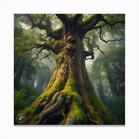 Mossy Tree Canvas Print