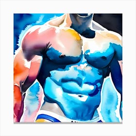 El Torso A Fit Male Body Canvas Print
