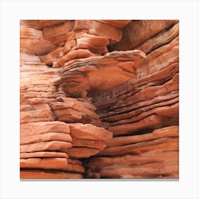 Detail of the orange rock Canvas Print