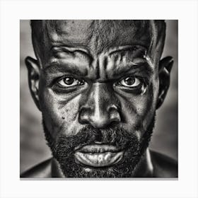 Portrait Of A Black Man Canvas Print