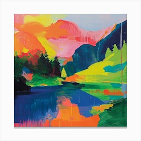 Colourful Abstract Berchtesgaden National Park Germany 6 Canvas Print