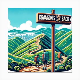 Dragon'S Back Hong Kong Hikes Canvas Print