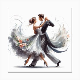 Waltz dance 2 Canvas Print