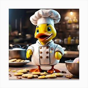 Chef Duck Toile