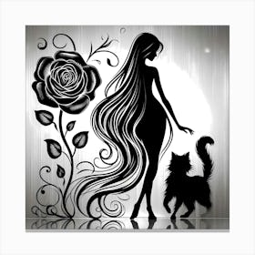 Creative Love And Relationship Illustration 123 Canvas Print