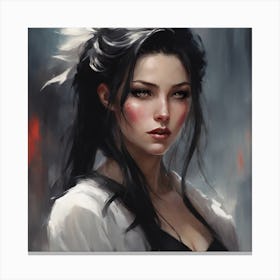 Asian Girl Canvas Print