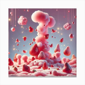 Strawberry Explosion Canvas Print