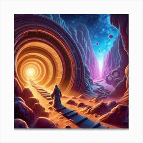 Tunnel To The Future Canvas Print