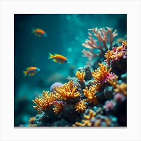 Coral Reef With Fishes 3 Canvas Print