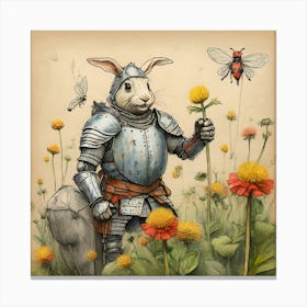 Rabbit In The Meadow Canvas Print