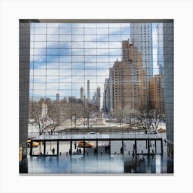 Reflections In The Glass Canvas Print