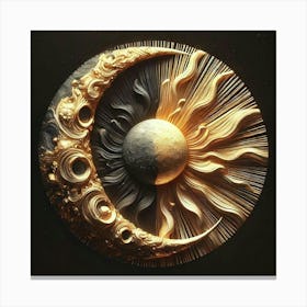 Sun And Moon 3 Canvas Print