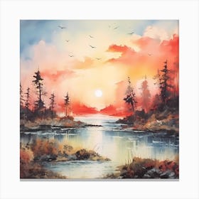 Christmas Pastel Dreamscape Canvas Print